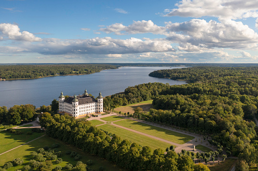 Skokloster Castle, a baroque castle completed in 1676 and a popular tourist destination in Uppland, Sweden.