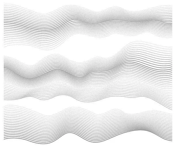 Vector illustration of Abstract wavy lines