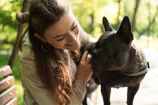 istock Woman with pet 1445578122