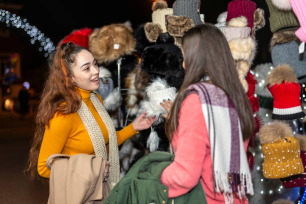 istock Buying on Christmas market 1445578248
