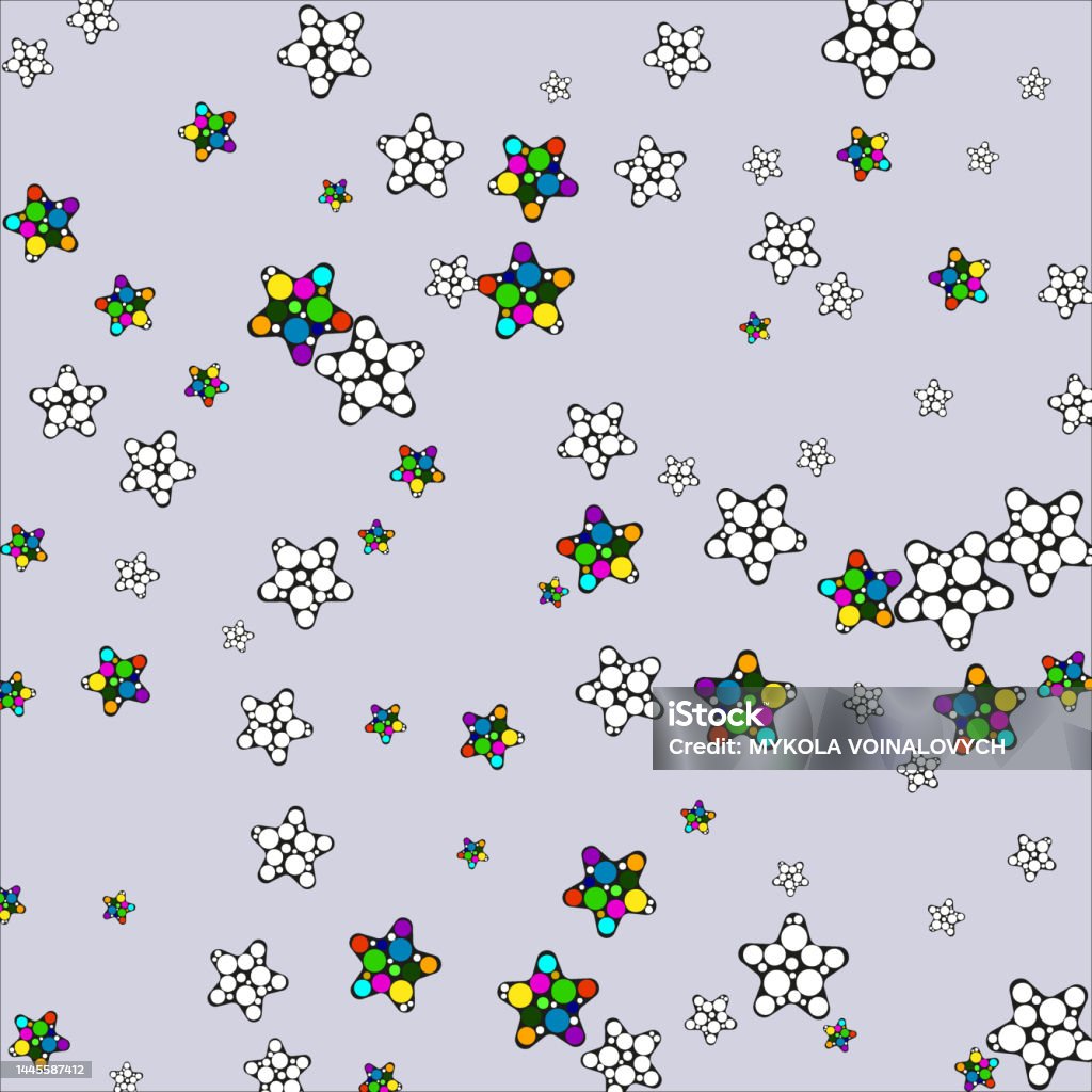 Falling Star Color Vector Gray Background With Falling Stars Decorative Confetti Stars Design ...