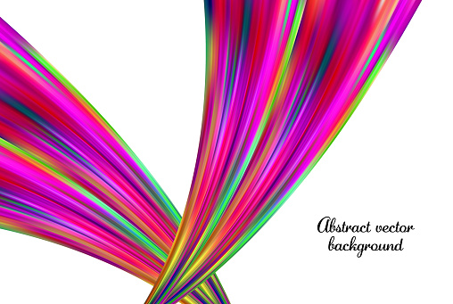 Crazy Color Line Design Color Line Design Straight Bright Lines On White Background Stock ...