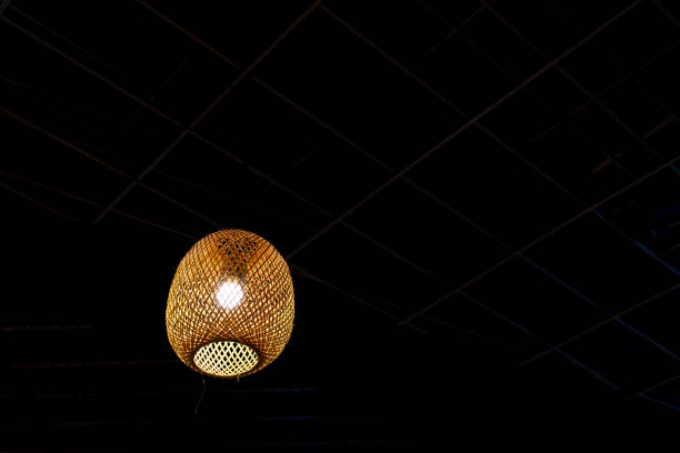 hanging design lamp on ceiling