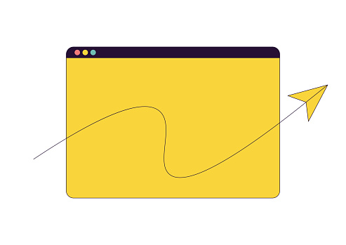 Browser Paper Web Browser Paper Airplane Stock Illustration - Download Image Now ...