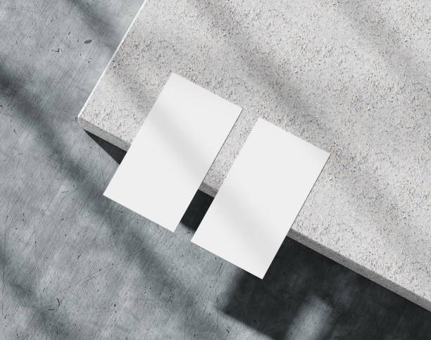 istock Blank white business card 1445617277