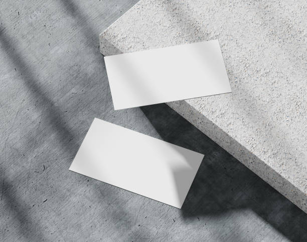 istock Blank white business card 1445617278