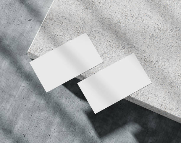 istock Blank white business card 1445617280