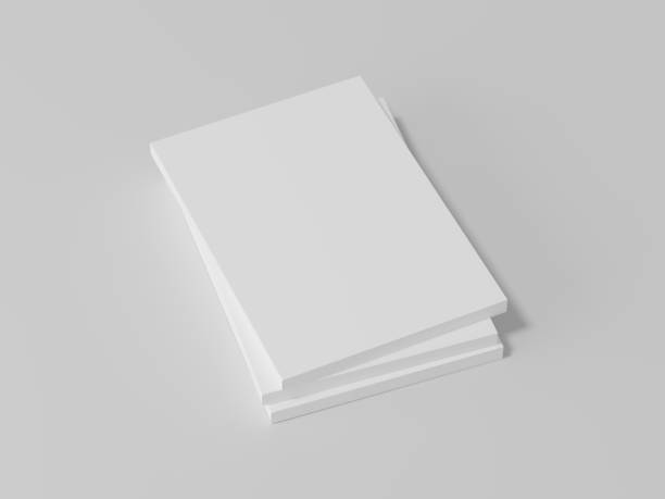a4白紙の本 - brochure blank paper book cover ストックフォトと画像