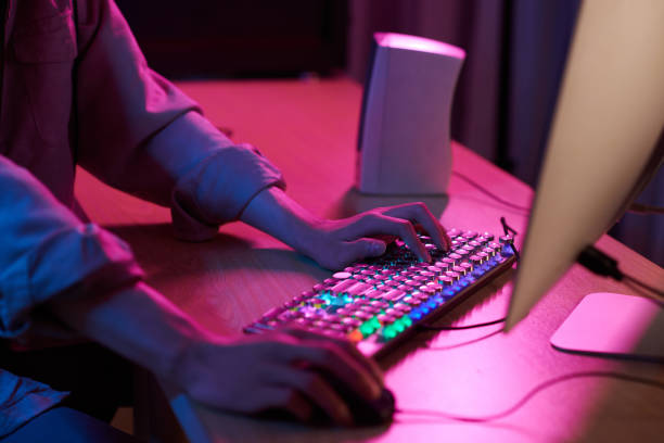 istock Videogamer Winning Tournament 1445623931