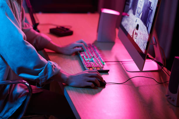 istock Teenage Boy Playing Shooter Videogame 1445623947