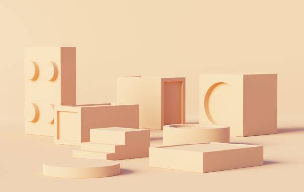 istock Podium backgrounds stage platform for product presentation and mock up. Minimal scene backdrop with clean design. Vacant pedestal for mock up. Empty stage with pastel color for cosmetic. 3D render. 1445624317