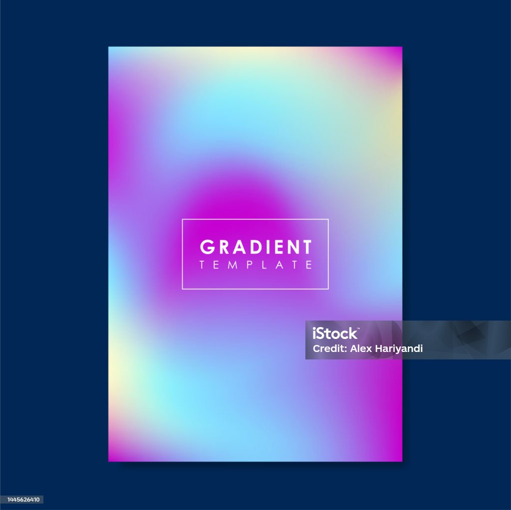 Board Gradient Colorful Gradient Background Templates Vector Illustration Stock ...