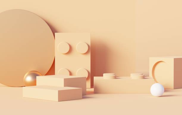 istock Podium backgrounds stage platform for product presentation and mock up. Minimal scene backdrop with clean design. Vacant pedestal for mock up. Empty stage with pastel color for cosmetic. 3D render. 1445626456