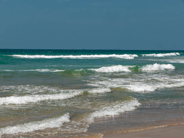 istock View of a tropical wave water seashore and sandy beach of 1445629311