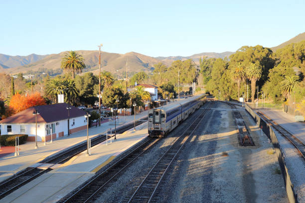 istock train Pacific Surfliner Train at San Luis Obispo Train Station 1445631560