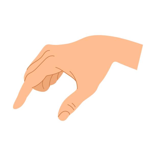 gesty dłoni. wektorowa ilustracja znaku gestu ludzkiej dłoni. kreskówkowy symbol pokoju, kciuk w górę, ok pozycje izolowane na białym - hand sign peace sign palm human hand stock illustrations