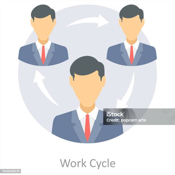 Basic Work Cycle Work Cycle Stock Illustration - Download Image Now - Business, Concepts ...