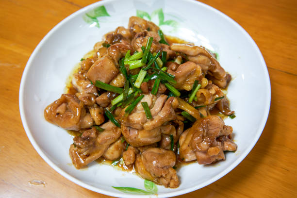 istock A delicious Chinese home-cooked dish, stir-fried chicken thigh with sauce 1445639994