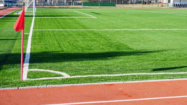 istock Corner flag in the soccer pitch 1445640267