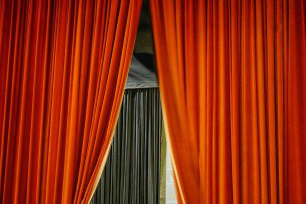 istock Opening stage curtains at the theatre indoor 1445642946