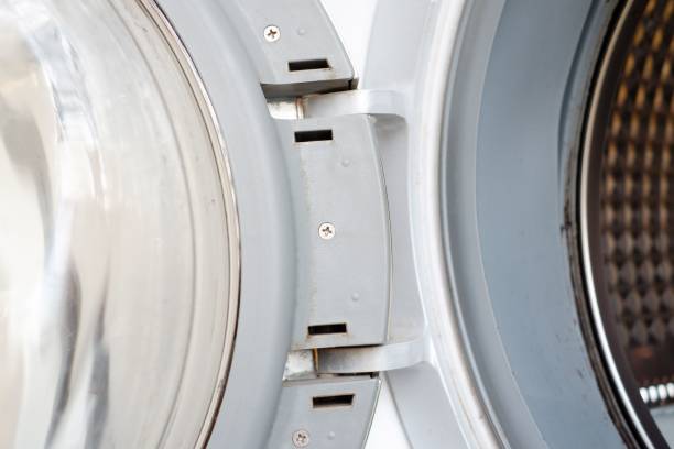 istock Closeup of a washing machine detail 1445643387