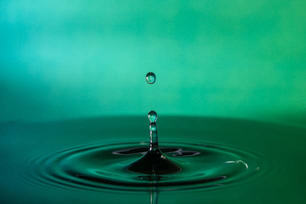 istock Scenic view of a water splash in green 1445648936