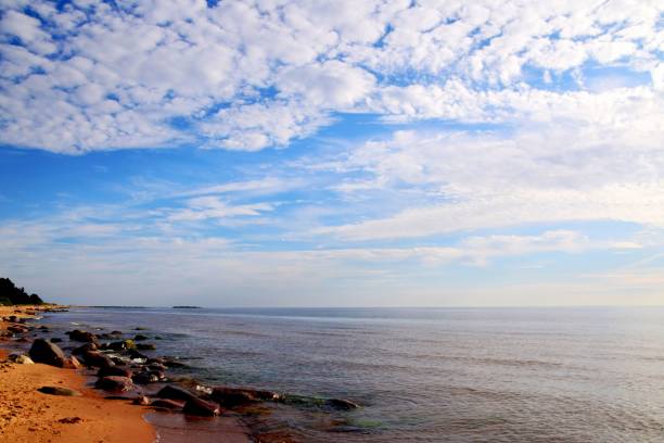 istock Beautiful view of the ocean under a cloudy sky 1445649848