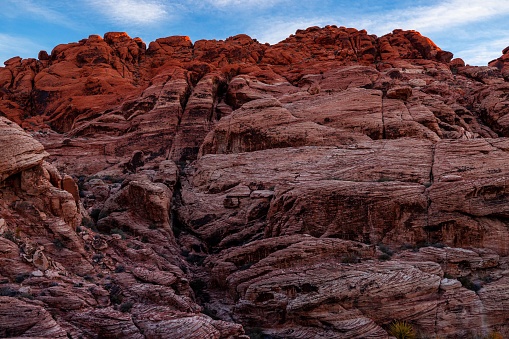 NV Red Rock Canyon National Conservation Area, Las Vegas, at sunrise