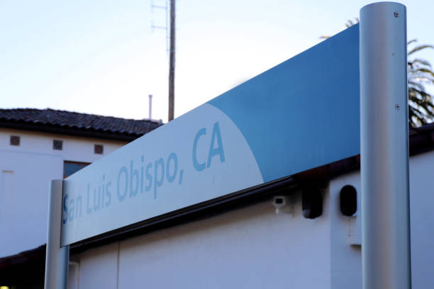 istock San Luis Obispo Train Station - Station Name Board 1445653373