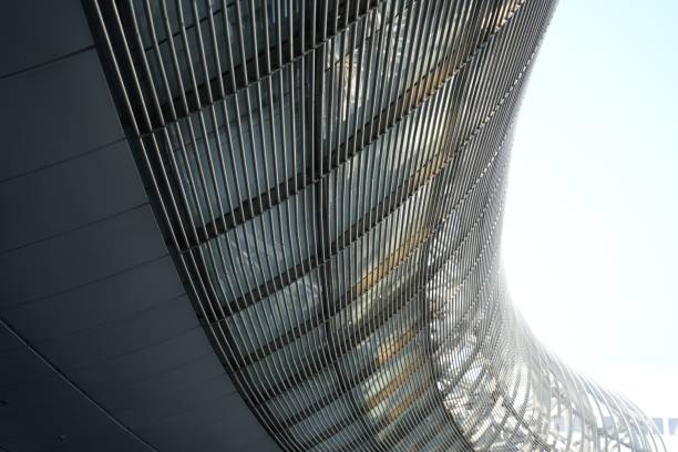 istock Metal structure in a factory on a sunny day 1445654903