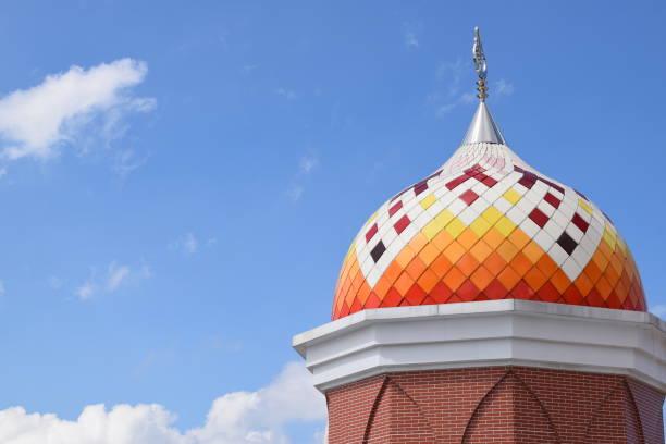 istock Mosque Towers in Indonesia. Mosque with Islamic background 1445654917