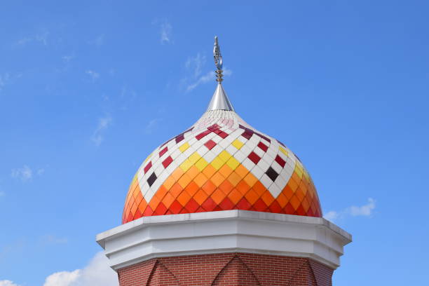 istock Mosque Towers in Indonesia. Mosque with Islamic background 1445655055
