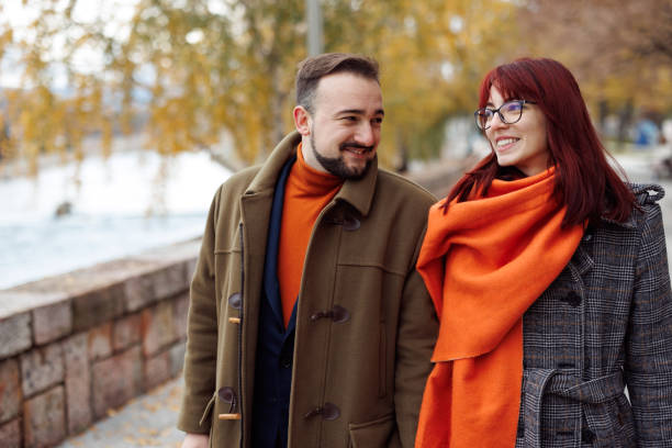istock Romantic couple walking on quayside 1445665280