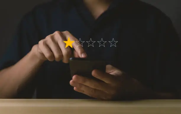 Photo of Reviews from dissatisfied customers with poor quality 1-star review selections.