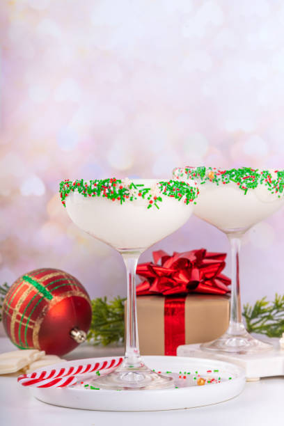 istock Christmas cocktail with sugar sprinkles 1445667676