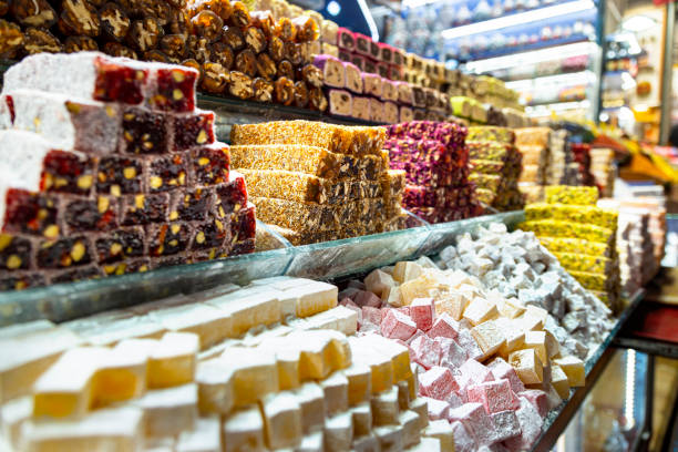istock Turkish delights sold at Grand Bazaar in istanbul 1445677057