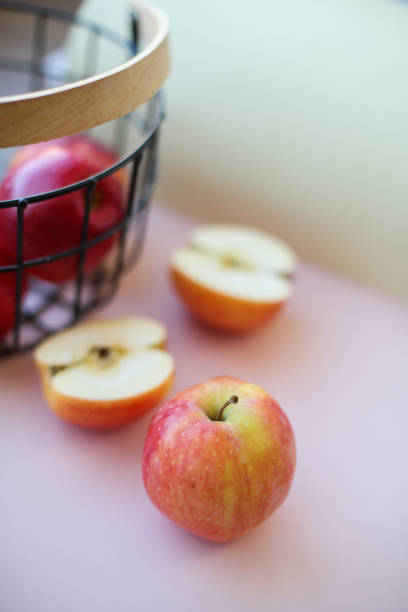 istock fruit Basket with ripe tasty apples 1445681785