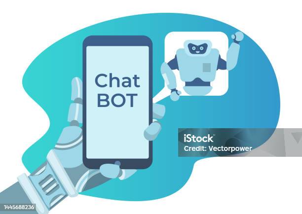 Future Robot Arm Hand Hold Mobile Phone Automatic Conversation ...