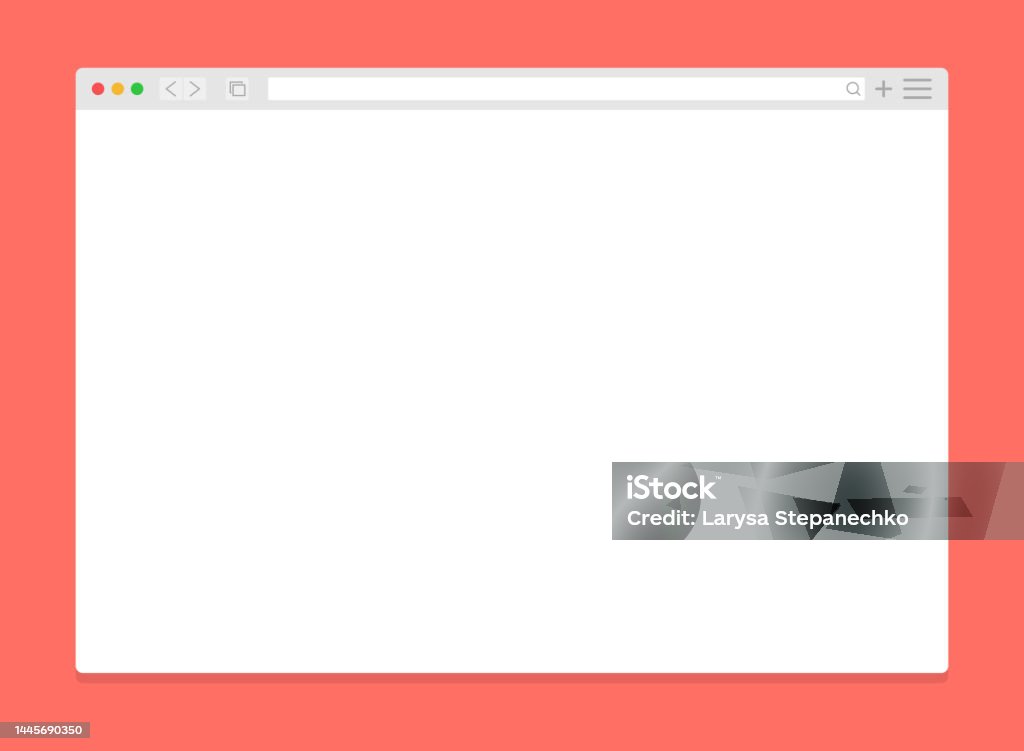 Modern Browser Window Design Web Window Screen Mockup Vector Stock ...