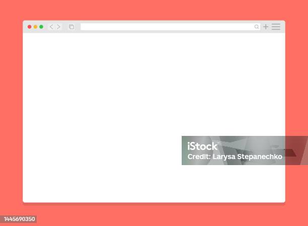Modern Browser Window Design Web Window Screen Mockup Vector Stock ...