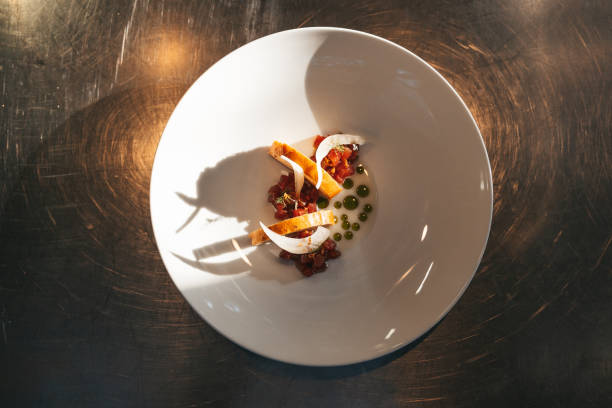 istock Steak tartare in a fine dining luxury restaurant 1445692656