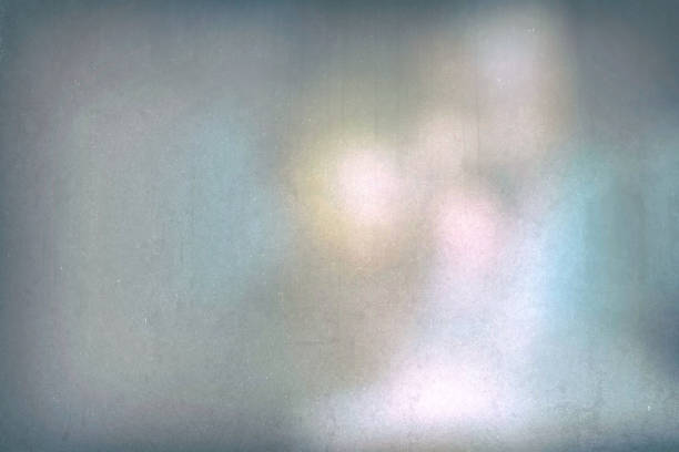 istock Frosted Glass Window with Stain and Light Leak Background. 1445696521