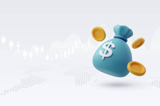 3D Vector Pouch Money bag and coins, Online payment, Business and finance concept. 3D Vector Pouch Money bag and coins, Online payment, Business and finance concept. Eps 10 Vector. money stock illustrations
