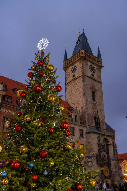 istock Old Town Square at Christmas time, Prague, Czech Republic 1445701708