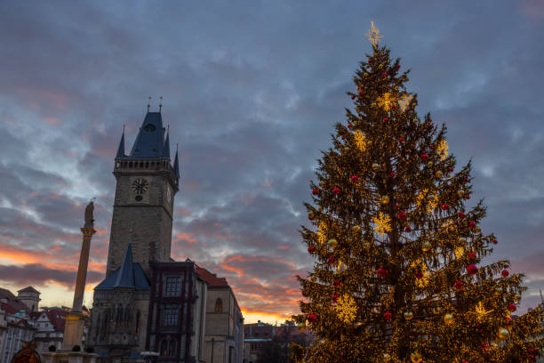 istock Old Town Square at Christmas time, Prague, Czech Republic 1445701712