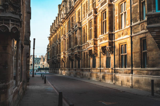 istock Typical Cambridge Street, England 1445704059