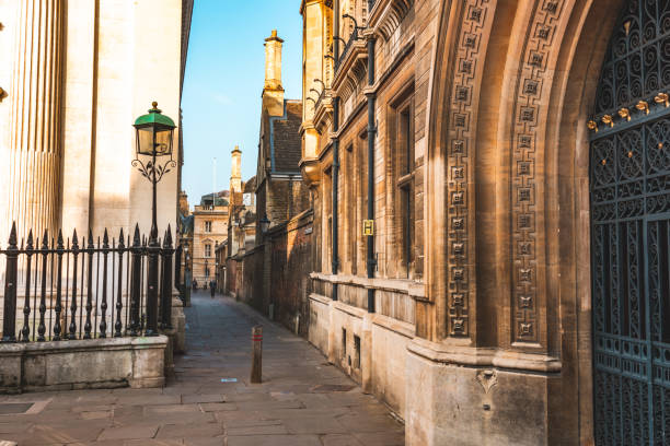 istock Typical Cambridge Street, England 1445704234