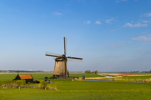 windmill in Noord Holland, Netherlands