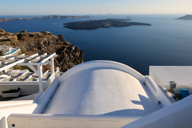 istock Whitewashed houses in Imerovigli on Santorini island, Cyclades, Greece 1445708230