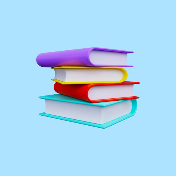 istock 3d Pile of books, stack of books 1445710006